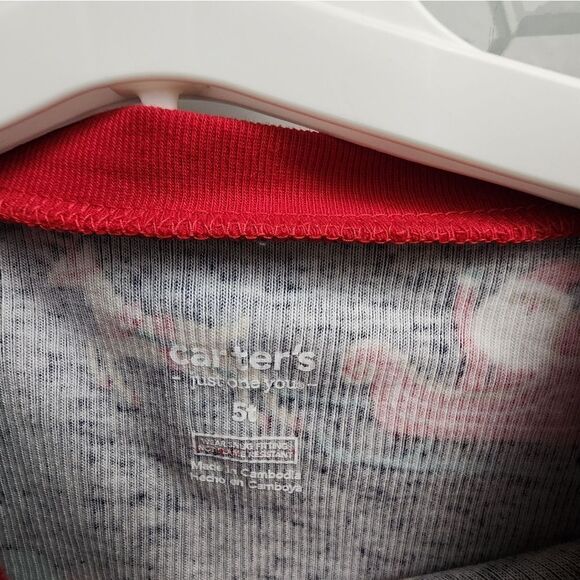 Nwt Boy's Christmas Santa Sleigh and Reindeer Pajamas Set - Picture 6 of 7